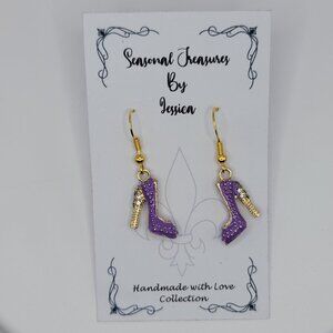 Handmade High Heels in Gold Plated Sterling Silver